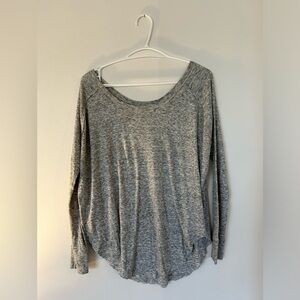 Grey TNA Aritzia Long Sleeve Top​
